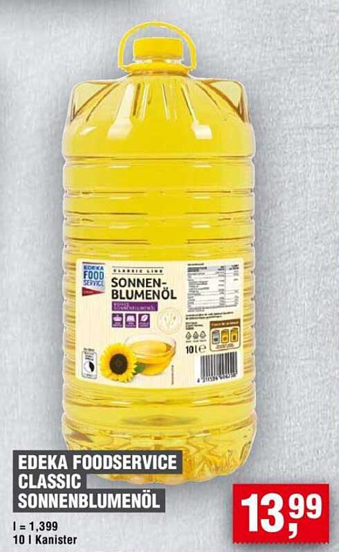 EDEKA Foodservice Classic Sonnenblumenöl 10 l Kanister