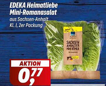 EDEKA Heimatliebe Mini-Romanasalat aus Sachsen-Anhalt, Kl. I, 2er Packung