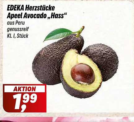 EDEKA Herzstücke ApeeL Avocado „Hass“ aus Peru, genussreif, Kl. I, Stück