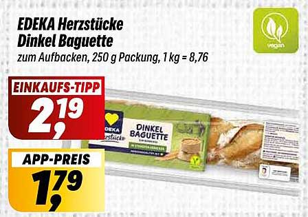 EDEKA Herzstücke Dinkel Baguette