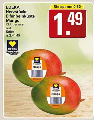 EDEKA Herzstücke Elfenbeinküste Mango