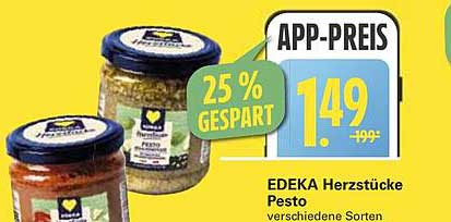 EDEKA Herzstücke Pesto verschiedene Sorten