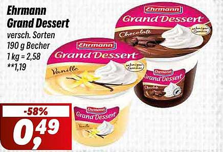 Ehrmann Grand Dessert - 58% günstiger!