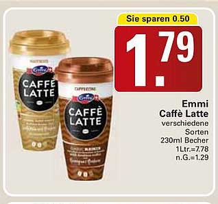 Emmi Caffè Latte verschiedene Sorten 230ml Becher