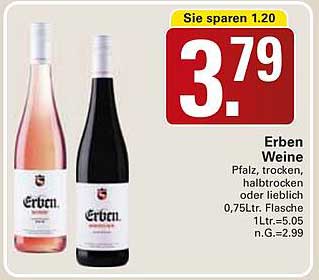 Erben Weine - Pfalz, trocken, halbtrocken oder lieblich