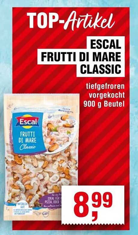 EScal Frutti di Mare Classic - tiefgefroren, vorgegart 900 g Beutel