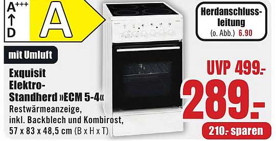Exquisit Elektro-Standherd »ECM 5-4« mit Umluft