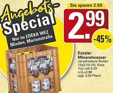 Extaler Mineralwasser 12x0,7L