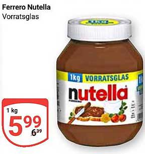 Ferrero Nutella Vorratsglas 1 kg