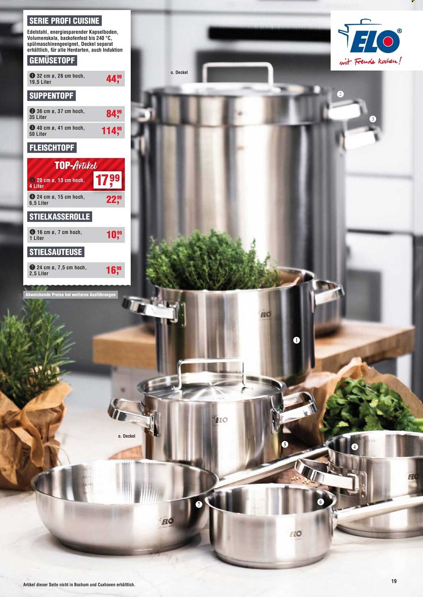 Fleischtopf ELO Profi Cuisine 20 cm