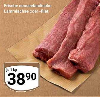 Frische neuseeländische Lammlachse oder -filet