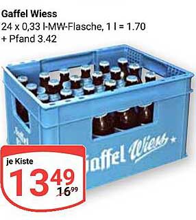 Gaffel Wiess - 24 x 0,33 l MW-Flasche