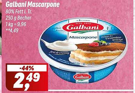 Galbani Mascarpone 250 g Becher
