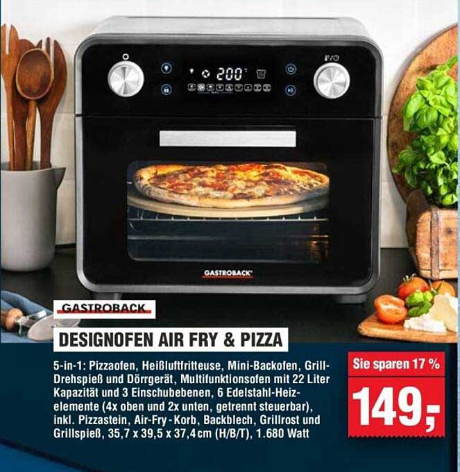 GASTROBACK DESIGNOFEN AIR FRY & PIZZA