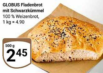 GLOBUS Fladenbrot mit Schwarzkümmel 500 g
