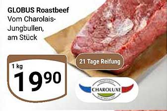 GLOBUS Roastbeef vom Charolais-Jungbullen, am Stück