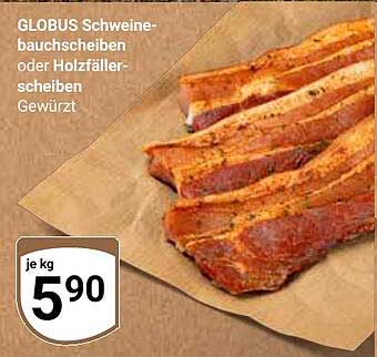 GLOBUS Schweinebauchscheiben oder Holzfällerscheiben - Gewürzt