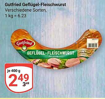 Gutfried Geflügel-Fleischwurst - verschiedene Sorten