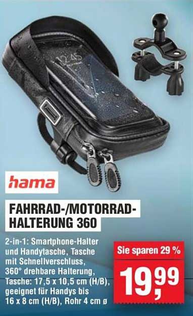 Hama Fahrrad-/Motorrad-Halterung 360