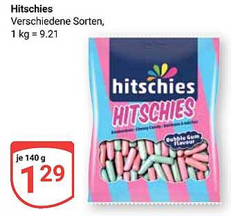 Hitschies - Verschiedene Sorten, 140 g