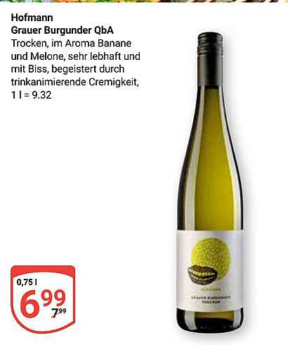 Hofmann Grauer Burgunder QbA