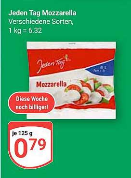 Jeden Tag Mozzarella, 125 g - Diese Woche noch billiger!