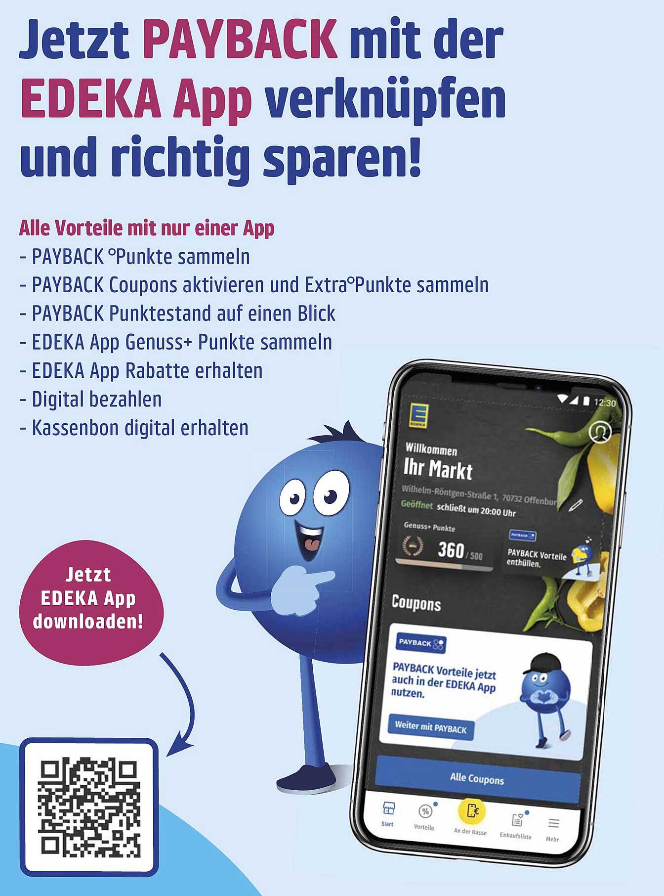 Jetzt PAYBACK mit der EDEKA App verknüpfen und richtig sparen!