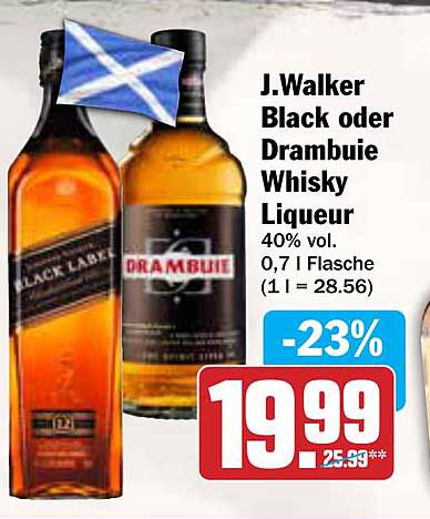 J.Walker Black oder Drambuie Whisky Liqueur