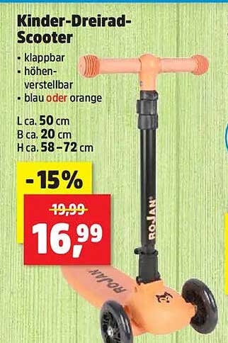 Kinder-Dreirad-Scooter