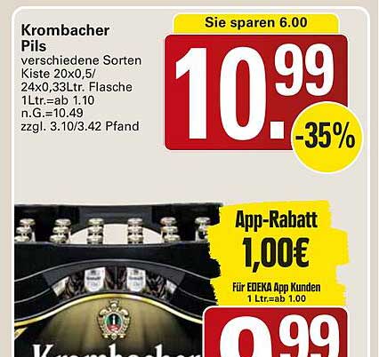 Krombacher Pils - verschiedene Sorten Kiste 20x0,5/24x0,33Ltr. Flasche