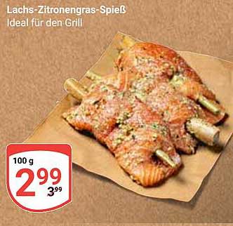 Lachs-Zitronengras-Spieß - Ideal für den Grill