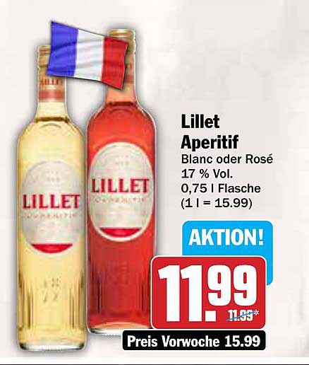 Lillet Aperitif - Blanc oder Rosé 0,75 l