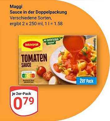 Maggi Sauce in der Doppelpackung - Verschiedene Sorten