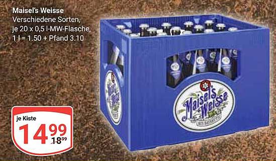 Maisel's Weisse - Verschiedene Sorten, je 20 x 0,5 l-MW-Flasche
