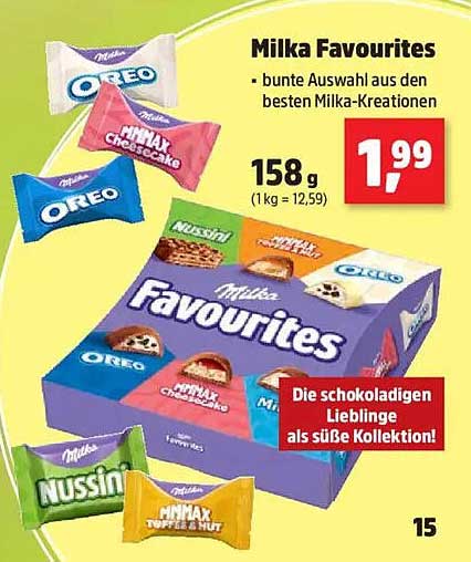 Milka Favourites - bunte Auswahl aus den besten Milka-Kreationen