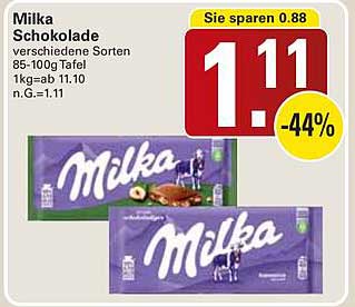 Milka Schokolade verschiedene Sorten 85-100g Tafel