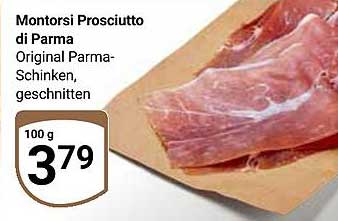 Montorsi Prosciutto di Parma - Original Parma-Schinken, geschnitten