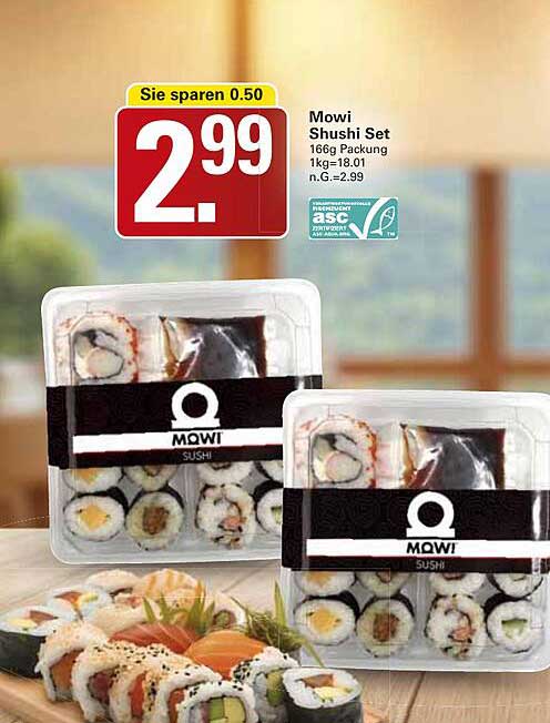 Mowi Sushi Set 166g