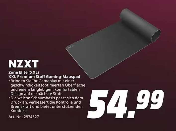 NZXT Zone Elite (XXL) - XXL Premium Stoff Gaming-Mauspad