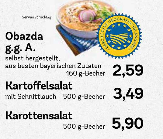 Obatzda g.g.A. selbst hergestellt, aus besten bayerischen Zutaten