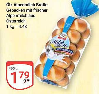 Ölz Alpenmilch Brötle