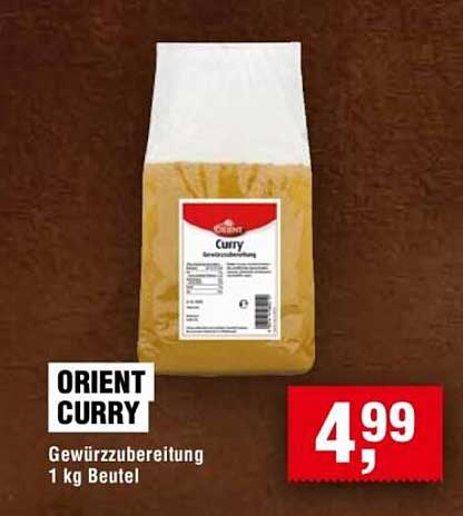 Orient Curry Gewürzbereitung 1 kg Beutel