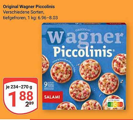Original Wagner Piccolinis - Verschiedene Sorten, tiefgefroren