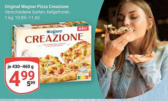 Original Wagner Pizza Creazione, verschiedene Sorten, tiefgefroren