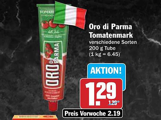 Oro di Parma Tomatenmark verschiedene Sorten 200 g Tube