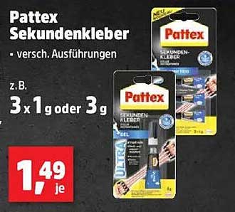 Pattex Sekundenkleber - verschiedene Ausführungen