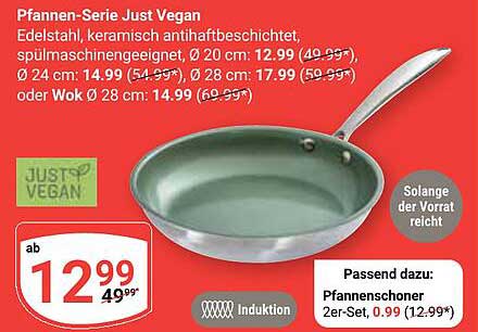 Pfannen-Serie Just Vegan von Globus