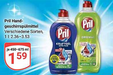 Pril Handgeschirrspülmittel - Verschiedene Sorten