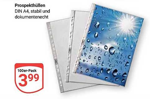 Prospektthüllen DIN A4 - 100er-Pack