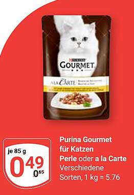 Purina Gourmet für Katzen - Perle oder a la Carte, 85 g